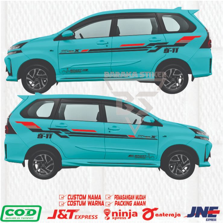 Jual Stiker Cutting Mobil Toyota Avanza Dan Xenia Sticker Body Samping Terbaru Keren Murah