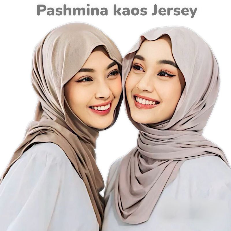 Jual Pashmina Kaos Jersey premium ||Ukuran 175cmX70cm||Bahan