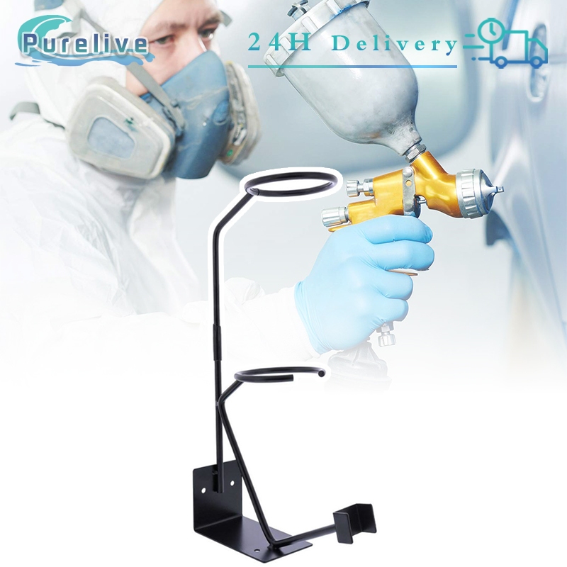 Alupre Gravity Feed Paint Spray Gun Stand Holder Sprayer Stand With Strainer Holder Wall Bench - View #5