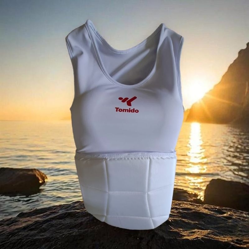 Jual CHEST BODY PROTECTOR LADIES PELINDUNG TUBUH KARATE TOMIDO | Shopee ...