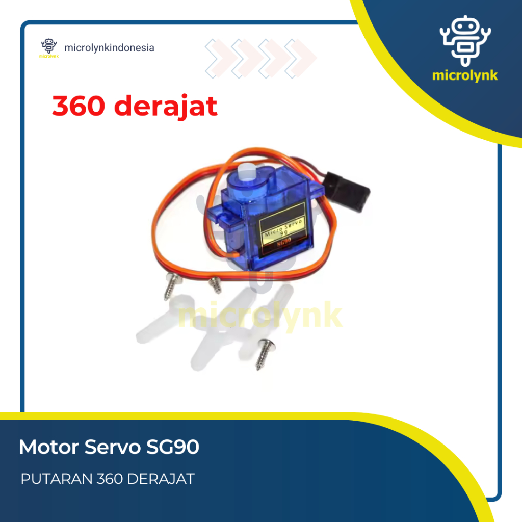 Jual MOTOR SERVO TOWERPRO SG90 SG-90 9G 180 360 DERAJAT | Shopee Indonesia