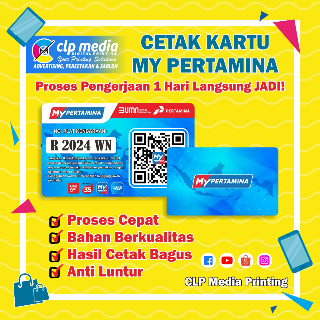 Jual Kartu My Pertamina Bahan PVC Tebal | Shopee Indonesia