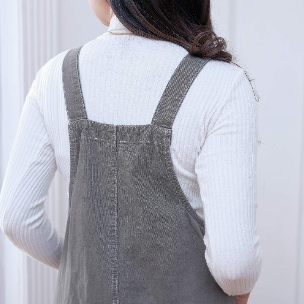 Jual Jumpsuit Overall Jeans Rok Panjang Wanita | Shopee Indonesia
