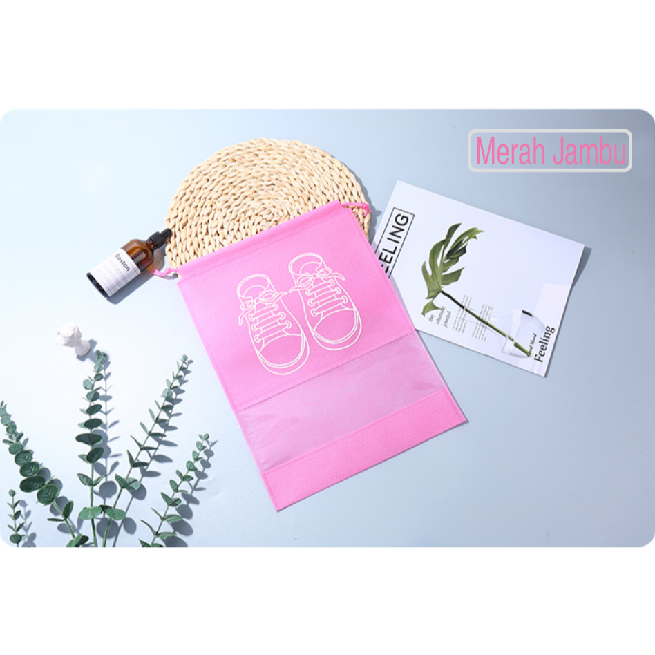 Jual Tas Serut Sepatu Shoes Bag Penyimpanan Sepatu dan Sendal Kantong