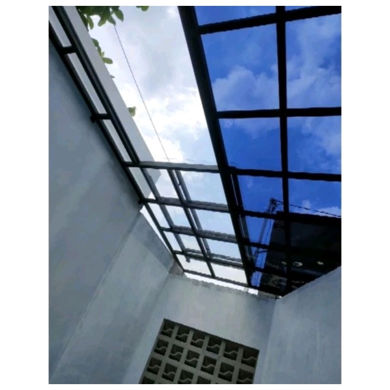 Kanopi sliding manual minimalis modern (Skylight Carport)