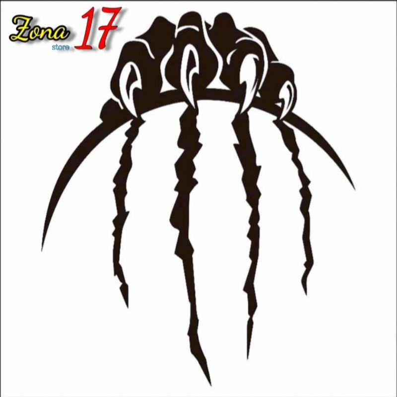 Jual stiker cakar motor mobil | sticker monster claws | stiker sticker ...