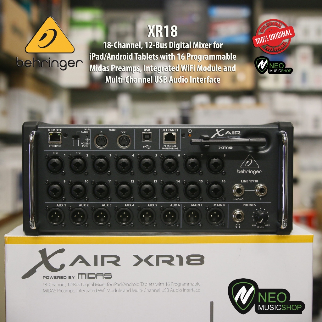 Jual Behringer XR18 Xair18 XR18 18Channel, 12Bus Digital Mixer and
