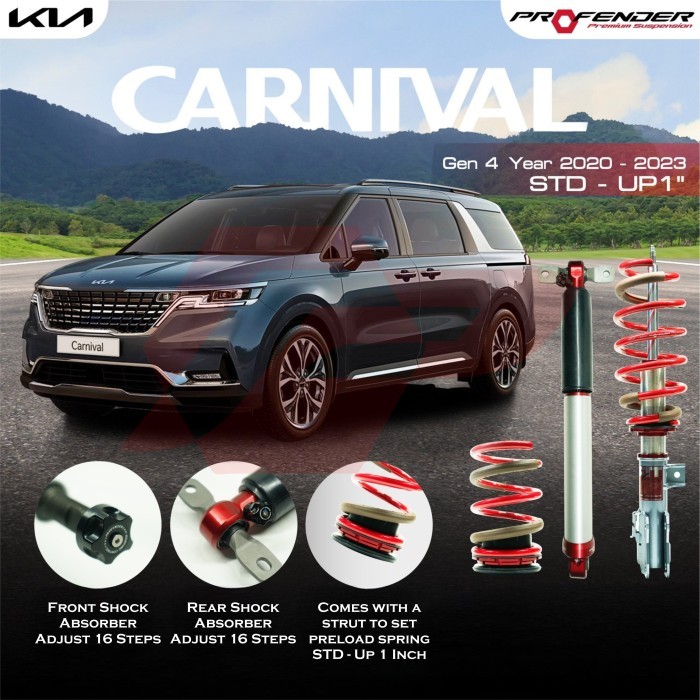 Jual FITZ - Shockbreaker Suspensi COILOVER PROFENDER - KIA CARNIVAL GEN ...