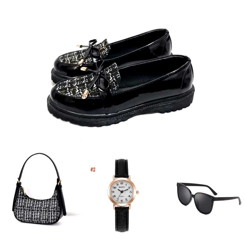 Jual Paket bundling 1 set isi 4 sepatu docmar JJ + tas cassy+jam ...