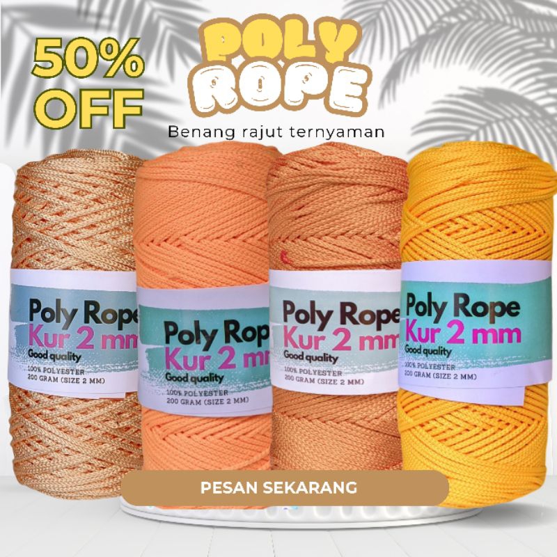 Jual KATALOG 4 BENANG RAJUT POLY ROPE 2 MM | Shopee Indonesia