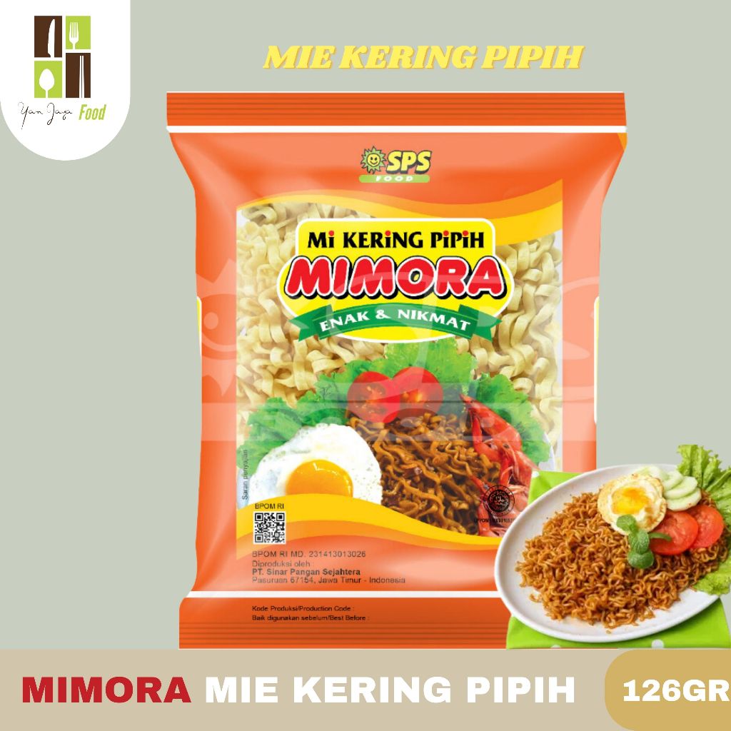 Jual Mimora MIe Kering Pipih / Mie Goreng Kemasan 126g (1pcs) | Shopee ...