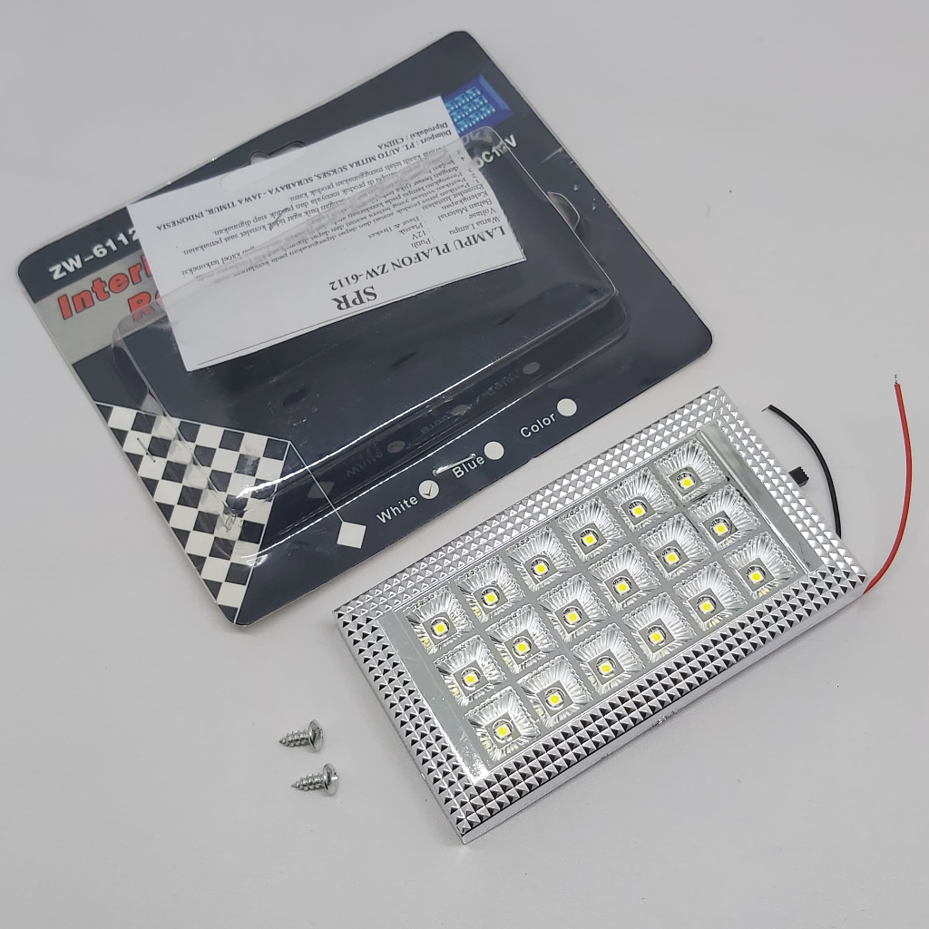 Jual Lampu Plafon Kabin Mobil 18 Led Putih Plavon Mobil 12 Volt ...