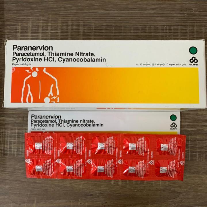 Jual Paranervion Strip Paracetamol Vitamin B Kompleks Anti Nyeri Saraf Kesemutan Shopee 5995