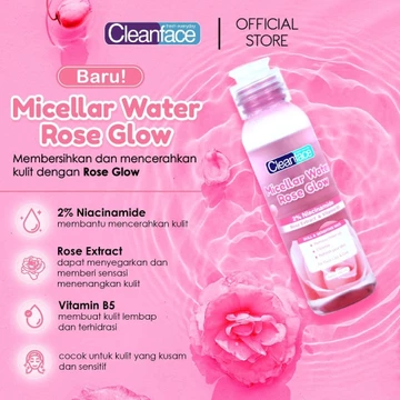 ARJUNA PURBASARI Cleanface 3in1 Micellar Water Normal Skin Oily Skin Micellar Water 100ml 250ml