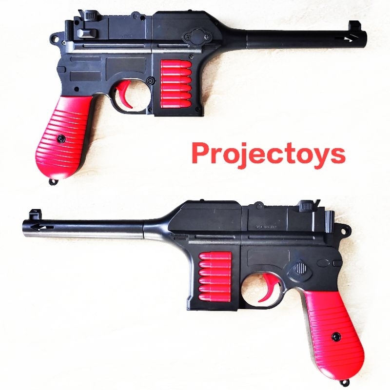 Jual Pistol Mainan Mauser Soft Bullet 2 in 1 Burst Team Gun | Shopee ...