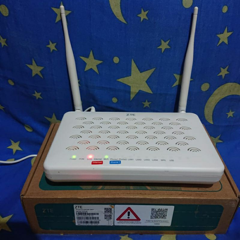 Jual ZTE F609 V1 ROUTER GPON ONT WiFi Single Band Port Logo Random