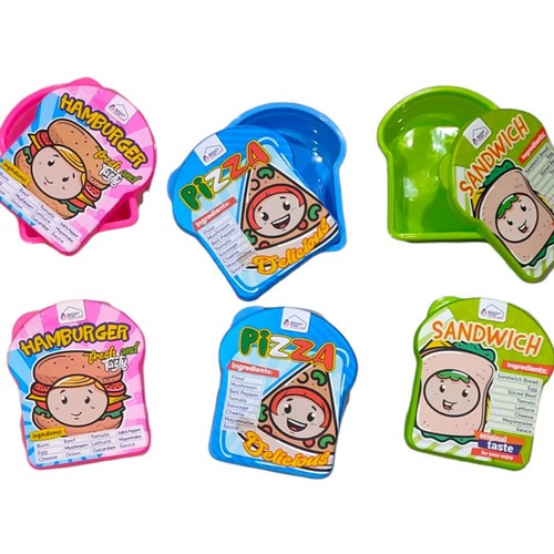 Jual Tepak makan anak Karakter bentuk roti / Lunch Box Gambar/tempat ...
