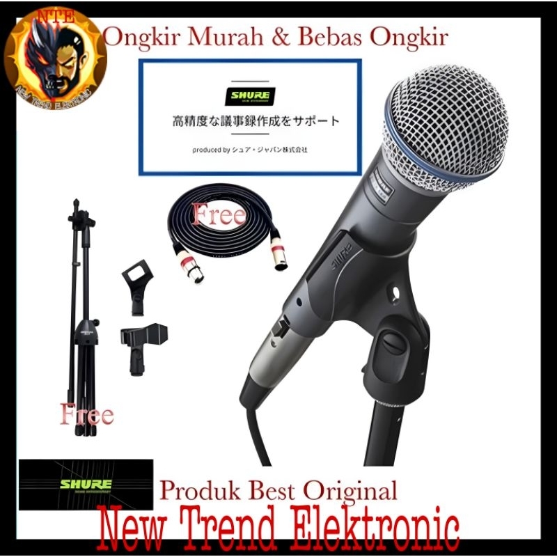 Jual Mic Kabel Shure Sm A Original Japan Asli Beta A Vocal Asli