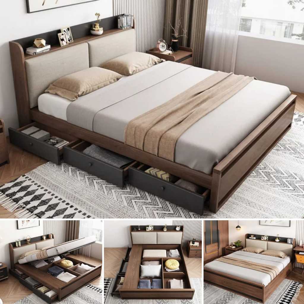 Jual FULLSET ABRAHAM RANJANG DIPAN LIPAT LACI BAGASI KARGO (BED 180x200 ...