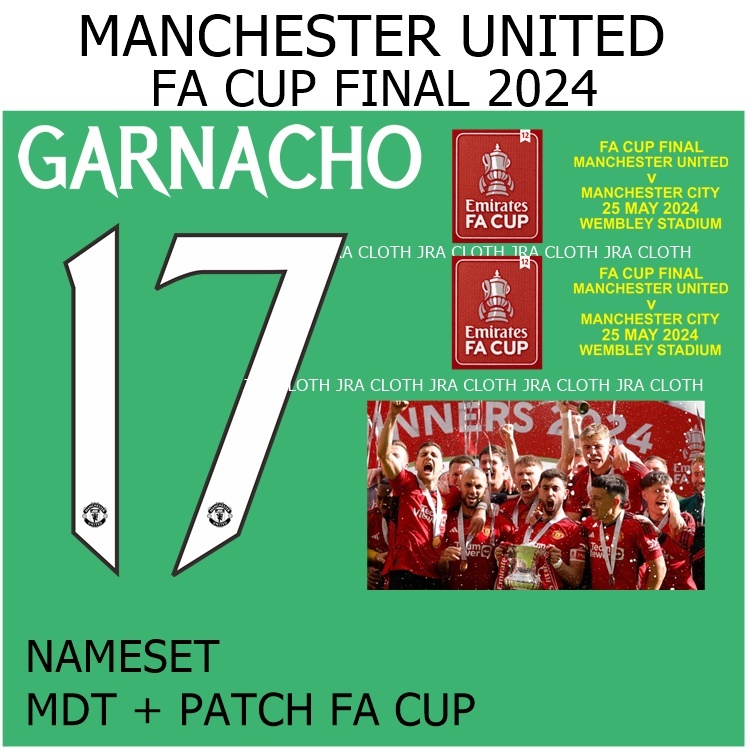 Jual PATCH MU MANCHESTER MDT FINAL FA CUP FINAL 2024 | Shopee Indonesia