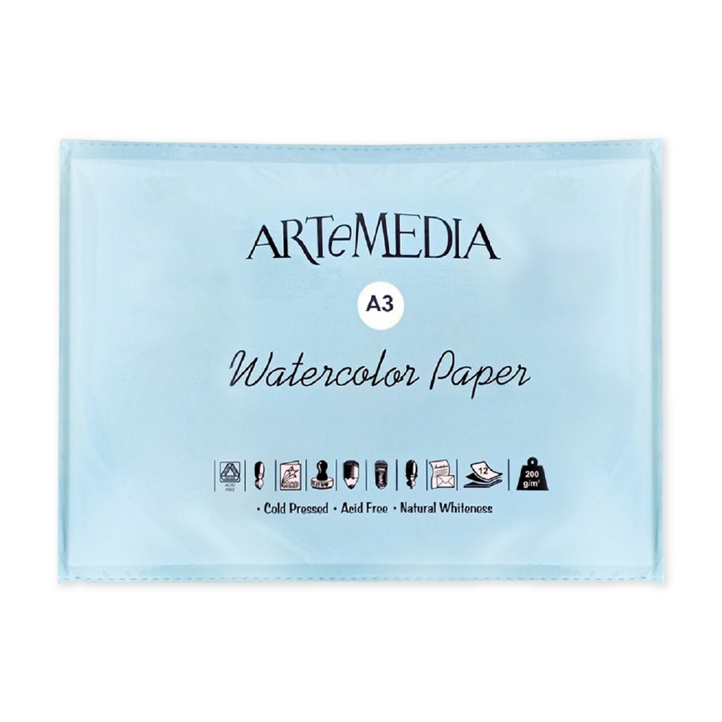 Jual Artemedia A3 Watercolor Paper Sheet Shopee Indonesia 9767