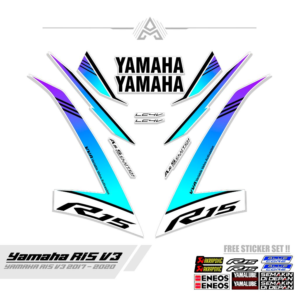 Jual STRIPING R15 V3 / MTF 4 / STICKER / SETIKER / STIKER / STREPING ...