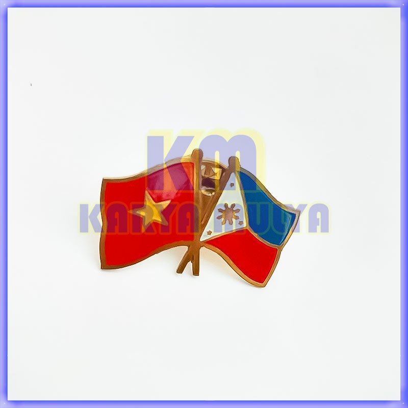 Jual Flag Pin Vietnam Filipina - Pin Bendera Persahabatan Negara ...