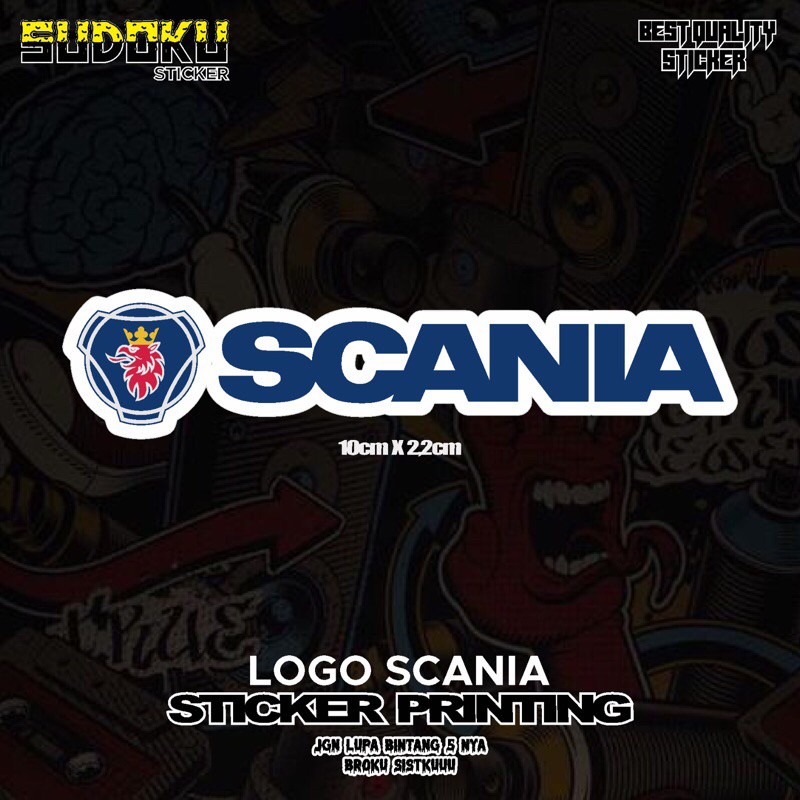 Jual STICKER STIKER PRINTING LOGO SCANIA MOBIL | Shopee Indonesia