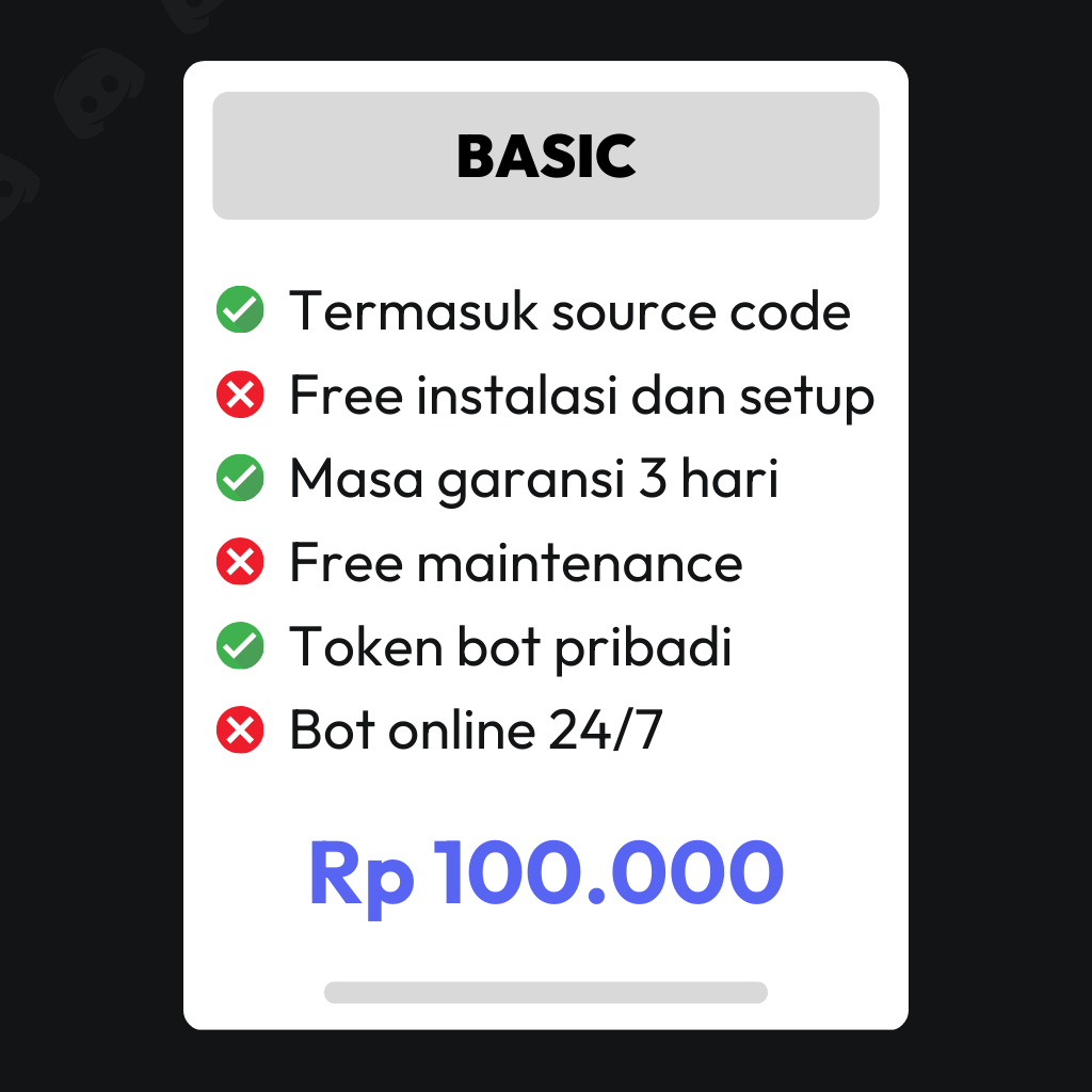 Jual CUSTOM DISCORD BOT | Shopee Indonesia