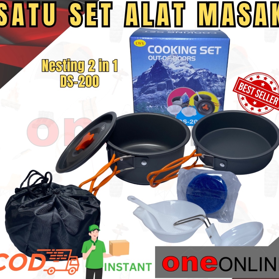 Jual HOT SALE Alat Masak Panci Kemping Gunung Cooking Set DS2 Camping