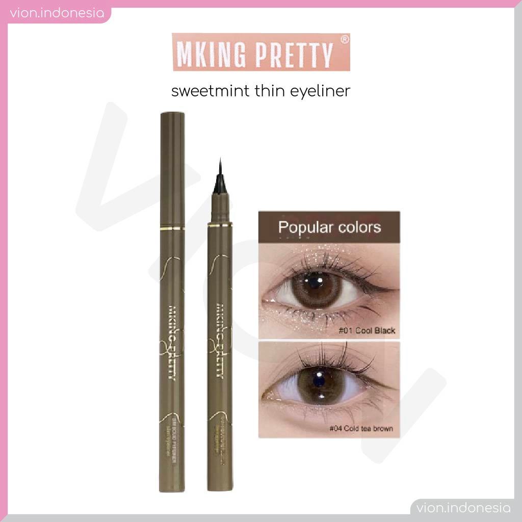 Jual Mking Pretty Eyeliner Ultra Thin Tipis Tajam Pen Liquid Pen Cair ...
