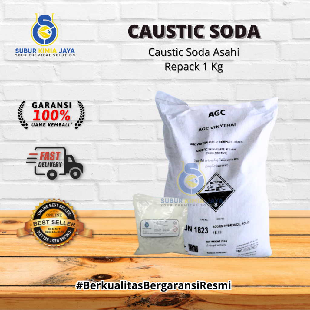 Jual Caustic Soda / Soda Api Toilet / NaOH / Natrium Hydroxide 1 KG