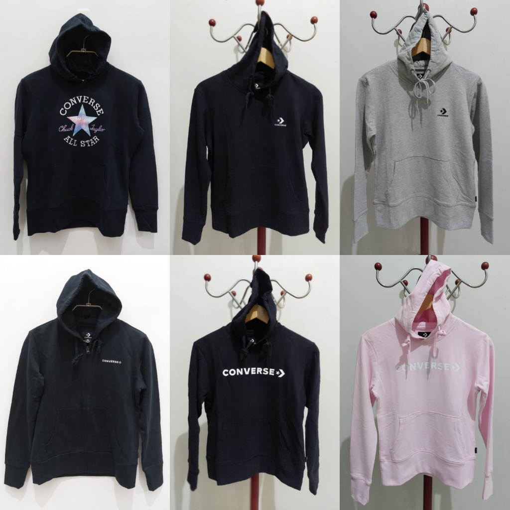 Jaket Hoodie Converse All Star Women Original