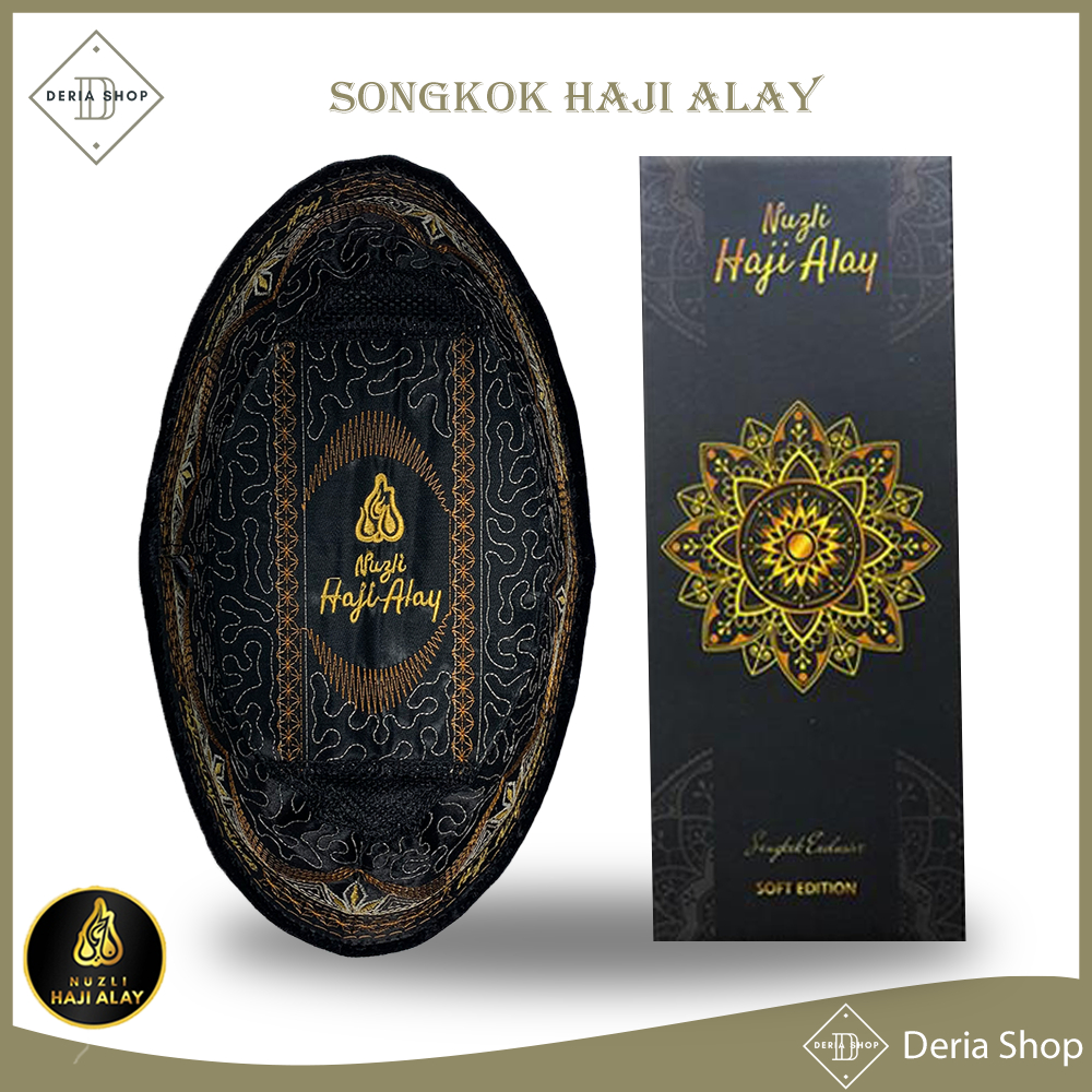 Peci Songkok Premium HAJI ALAY DELUXE AC Tinggi 7 8 9 10 Cm Hitam Sholat Bludru Ukuran Anak Laki Laki Pria Dewasa Jumbo Santri Pesantren Kopiah Solat Pendek Beludru Polos Kopyah Shalat Kopeah Nasional Songko Item Kopia Original Sonkok Kupiah Kopya Ori