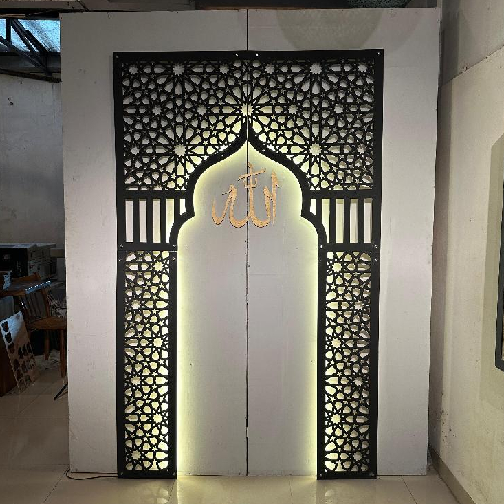 Jual Mihrab Mushola Rumah Estetik Islamic + LED | MARRAKECH | Shopee ...