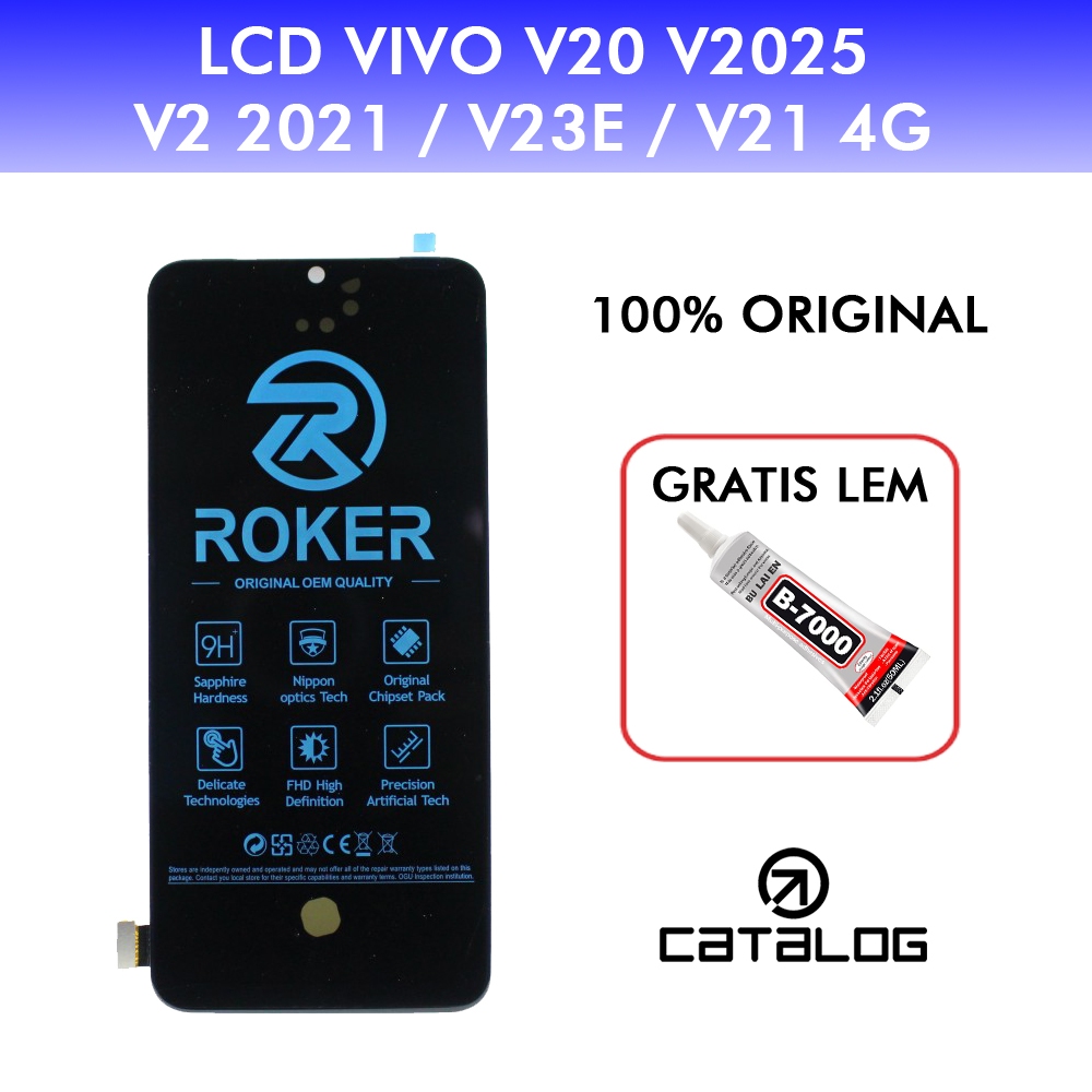 Jual ORIGINAL ROKER LCD VIVO V20 / V2025 / V2 2021 / V23E / V21 4G ...