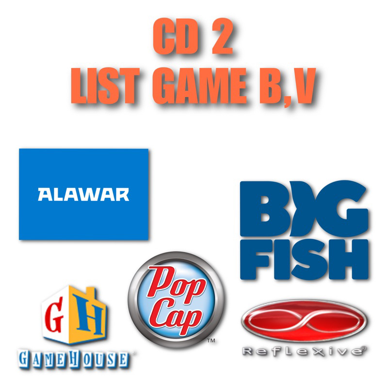 Jual CD 2 - GAMEHOUSE POPCAP REFLEXIVE ALAWAR BIGFISH GAME PC LAPTOP ...