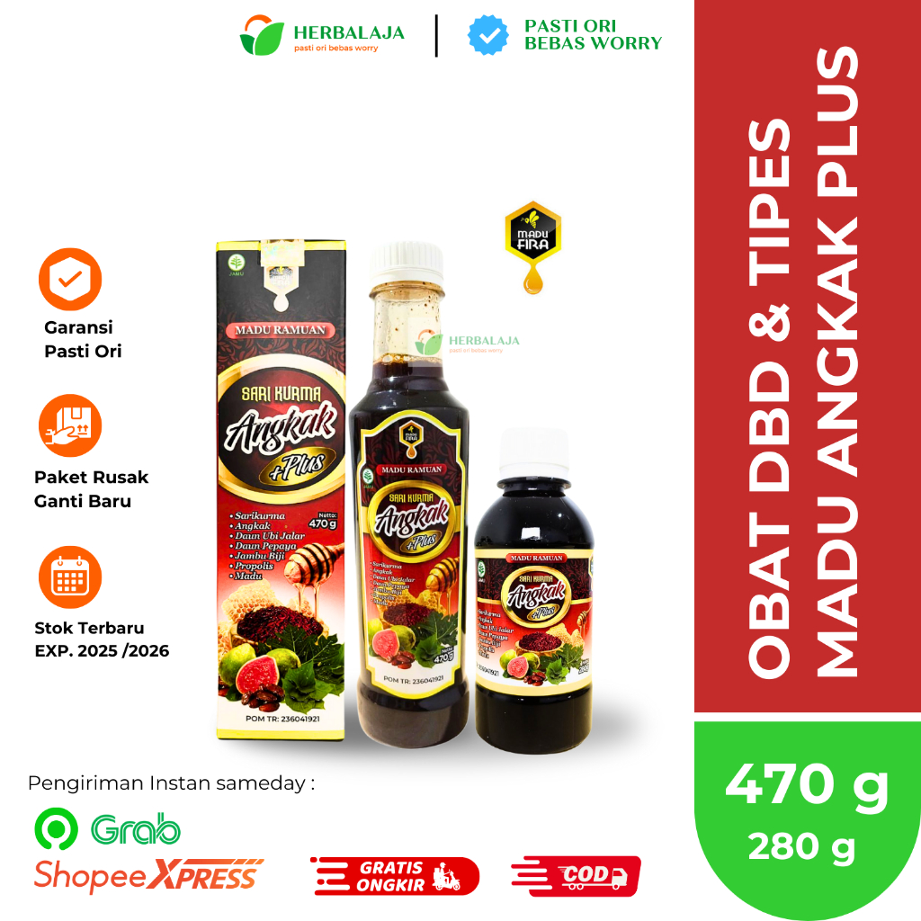 Jual Sari Kurma Madu Angkak Propolis Jambu Biji angkak merah obat demam ...