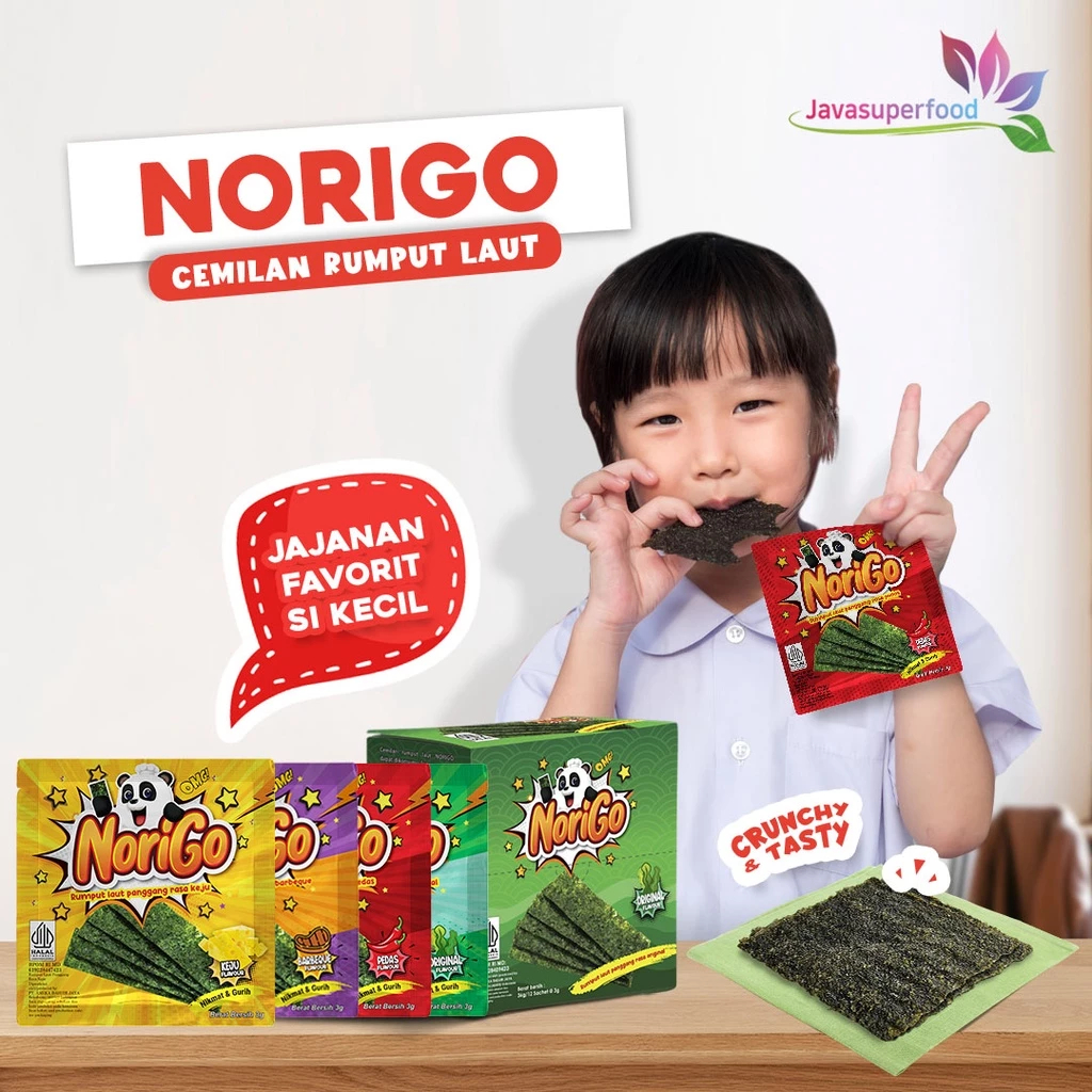 Jual NORIGO SNACK RUMPUT LAUT 7 RASA | NORIGO SNAC RUMPUT LAUT 1 BOX 12 ...
