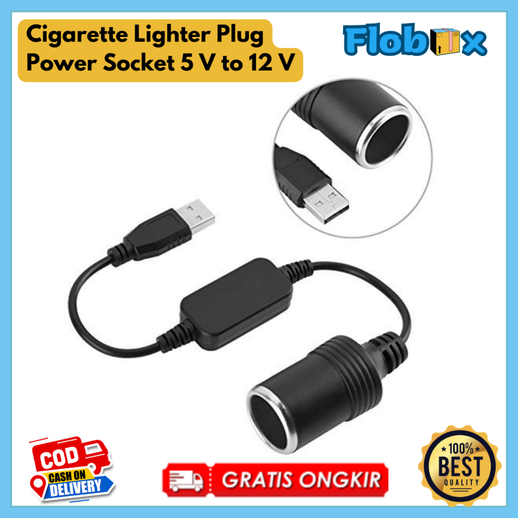 Jual Charger Mobil USB ke Colokan Pematik Rokok Cigarette Lighter Plug ...
