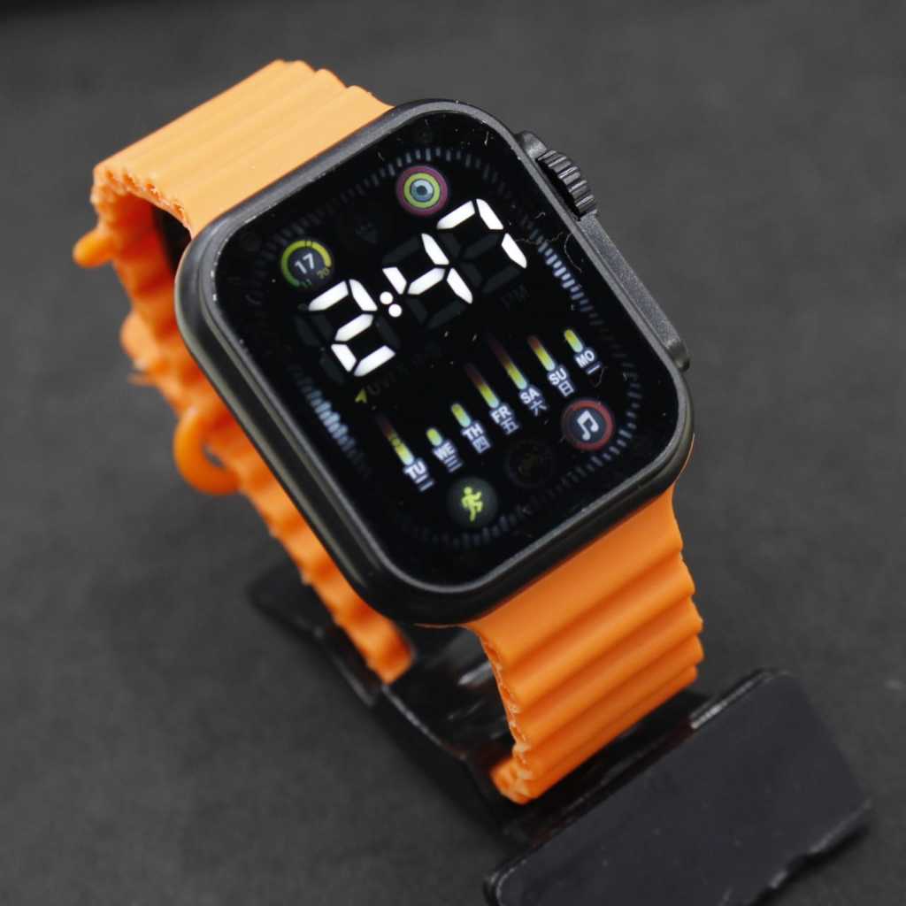 Jual JAM TANGAN PRIA/WANITA FASHION DIGITAL LEDWATCH SILICONE LO0P BAN ...