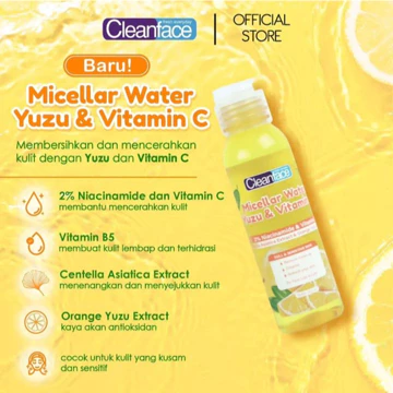 Purbasari Clean Face Micellar Water 3 In 1 100Ml