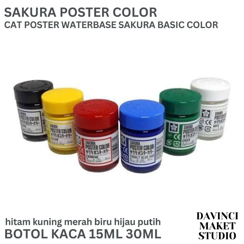 Jual Sakura Poster Color - Cat Poster Waterbase 15ml 30ml | Shopee ...