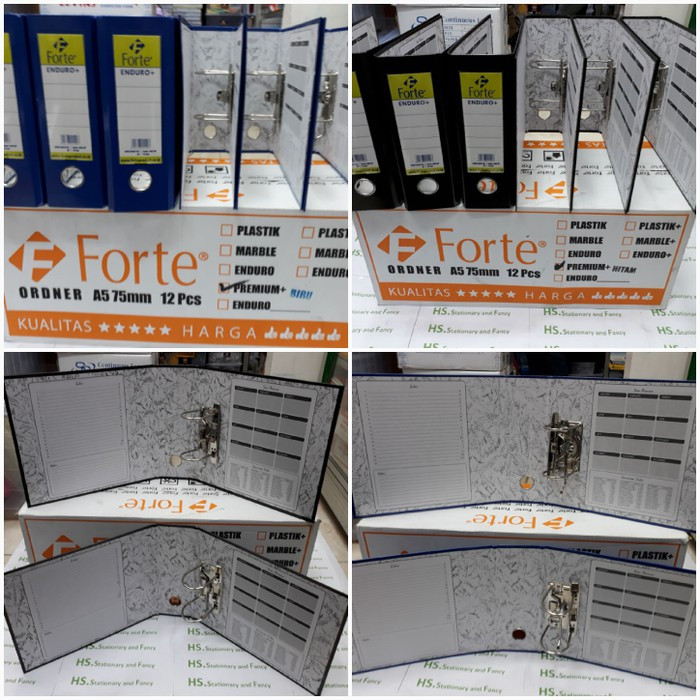 Jual Ordner Forte Kwintansi / Ordner Forte A5 75mm ( 1 Dus isi 12 pcs ...