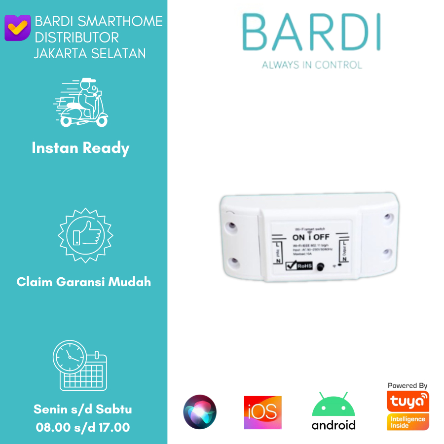 Jual BARDI Smart BREAKER ON OFF Switch Wireless IoT Home Automation ...