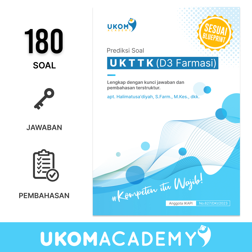 Jual UKOM Academy Buku Prediksi Soal UKTTK (D3 Farmasi) | Shopee Indonesia