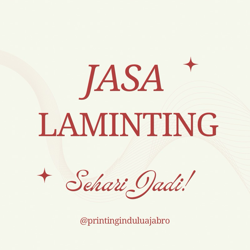 Jual Jasa Cetak + Laminating Laminasi Kertas Paper Panas Dingin Glossy ...