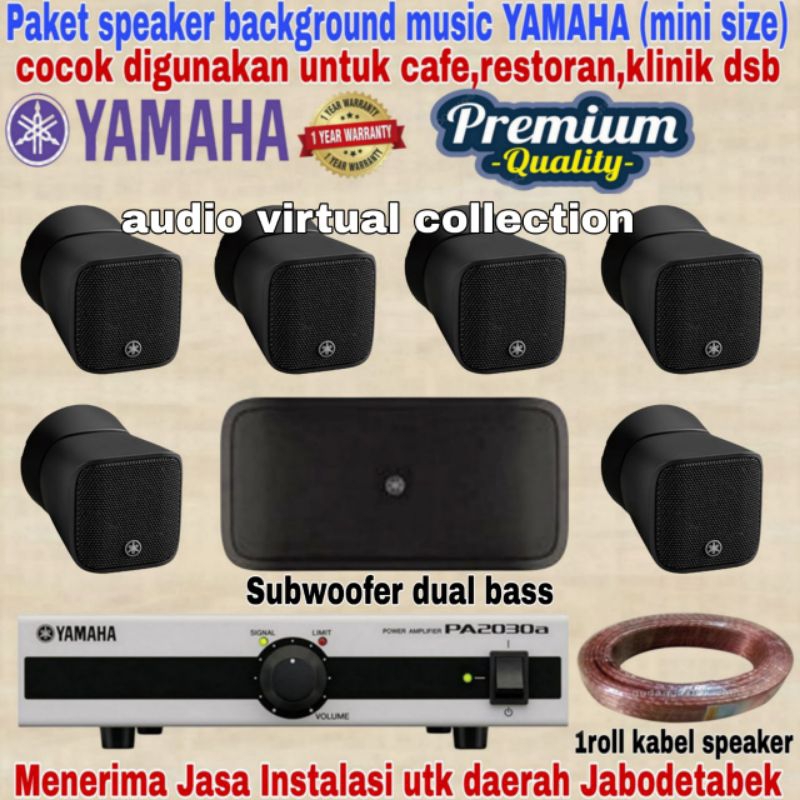 Jual Paket Sound Speaker Yamaha Full Sett Mini Size Isi Subwoofer