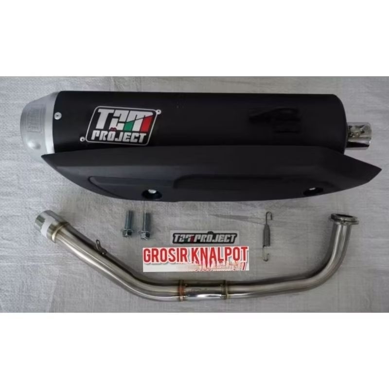 Jual Knalpot Racing Tzm Project Original Non Ss Ful Pack Fulset Leher Stainles Plus Tameng 3353