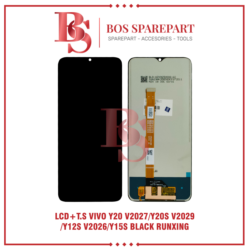 Écran Complet Vivo Y20s (V2027) Avec Châssis - Reconditionné, Neuf, écran LCD, Compatible